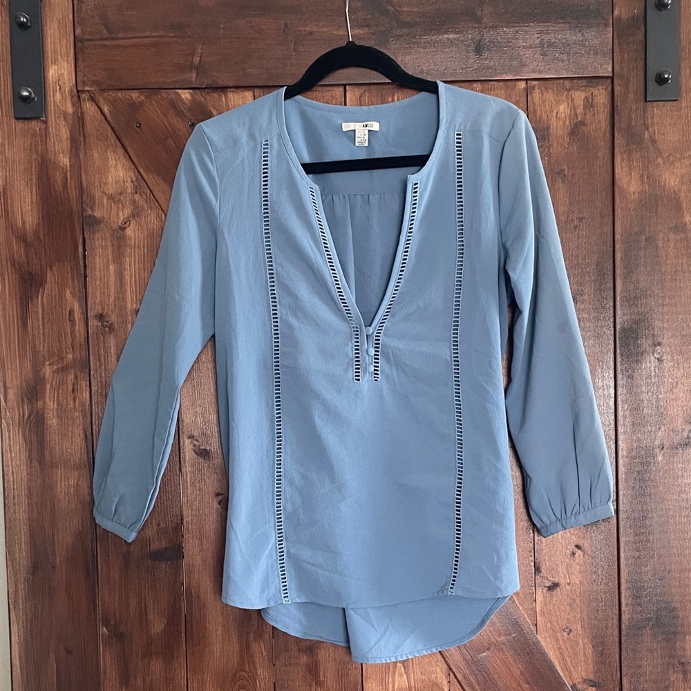 Amuse Society Women's Blue Blouse